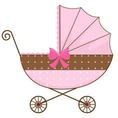 Cute pink stroller clipart - ClipartFox