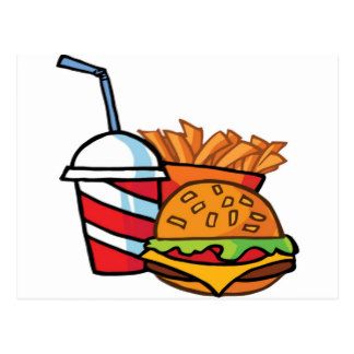 Cartoon Cheeseburger Postcards | Zazzle