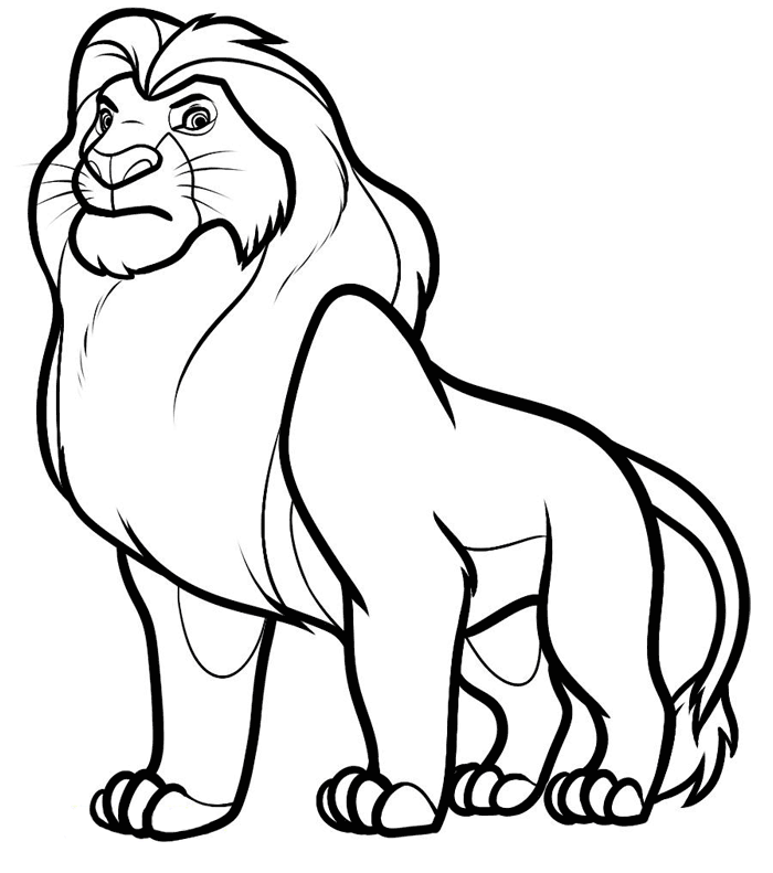 Draw Coloring Pages Of Lions Fresh On Decor Animal Coloring ...