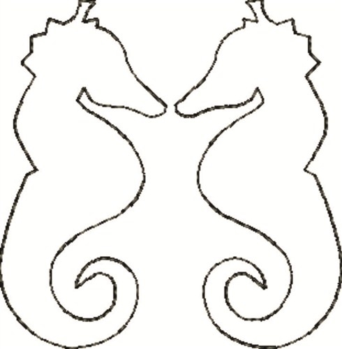 Seahorse Outline - Coolage.net