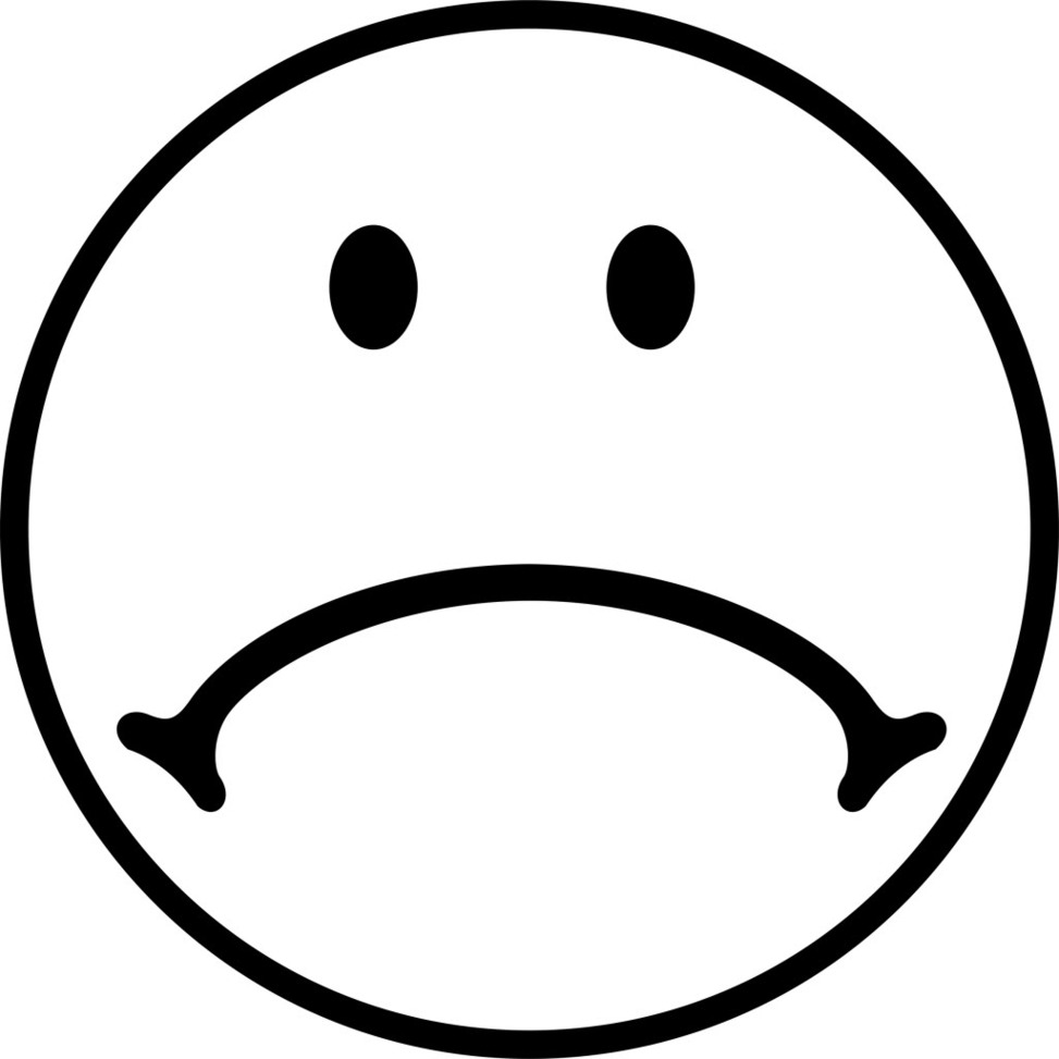 Sad Line Face Clipart - Free to use Clip Art Resource