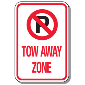 No Parking Tow Away Signs