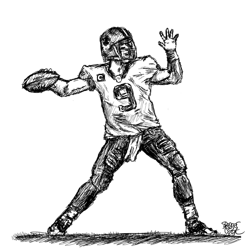 How Do You Draw A Football Player Pencil Art Drawing ClipArt Best