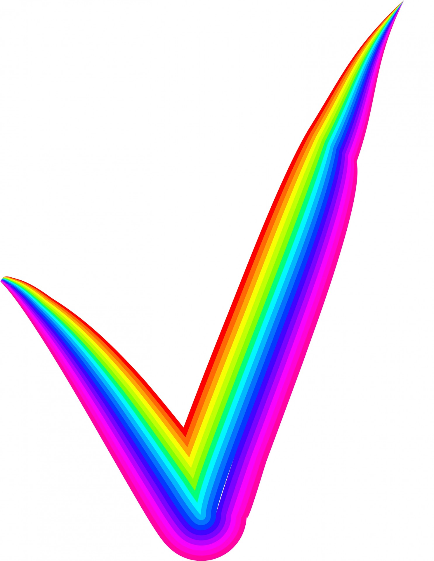 Rainbow Check Mark Free Stock Photo - Public Domain Pictures