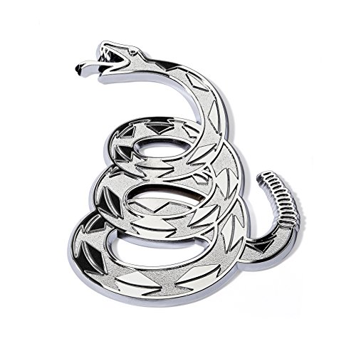 Amazon.com: Gadsden "Don't Tread On Me" Snake Chrome Plated Car ...