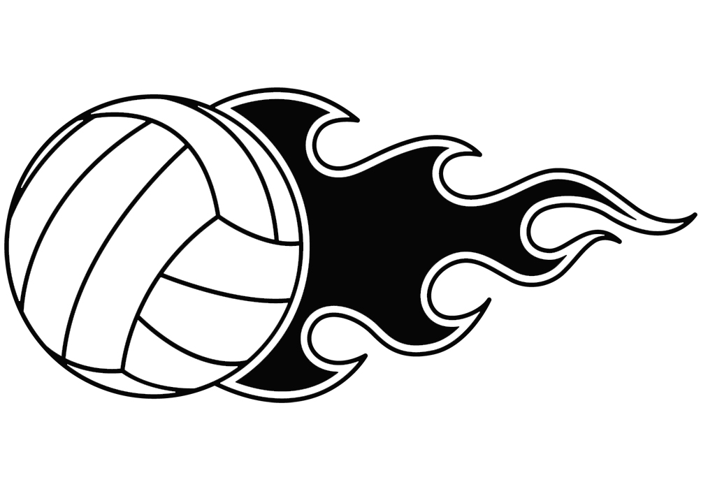 Free printable volleyball clipart