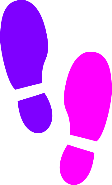 Free clipart right shoe print