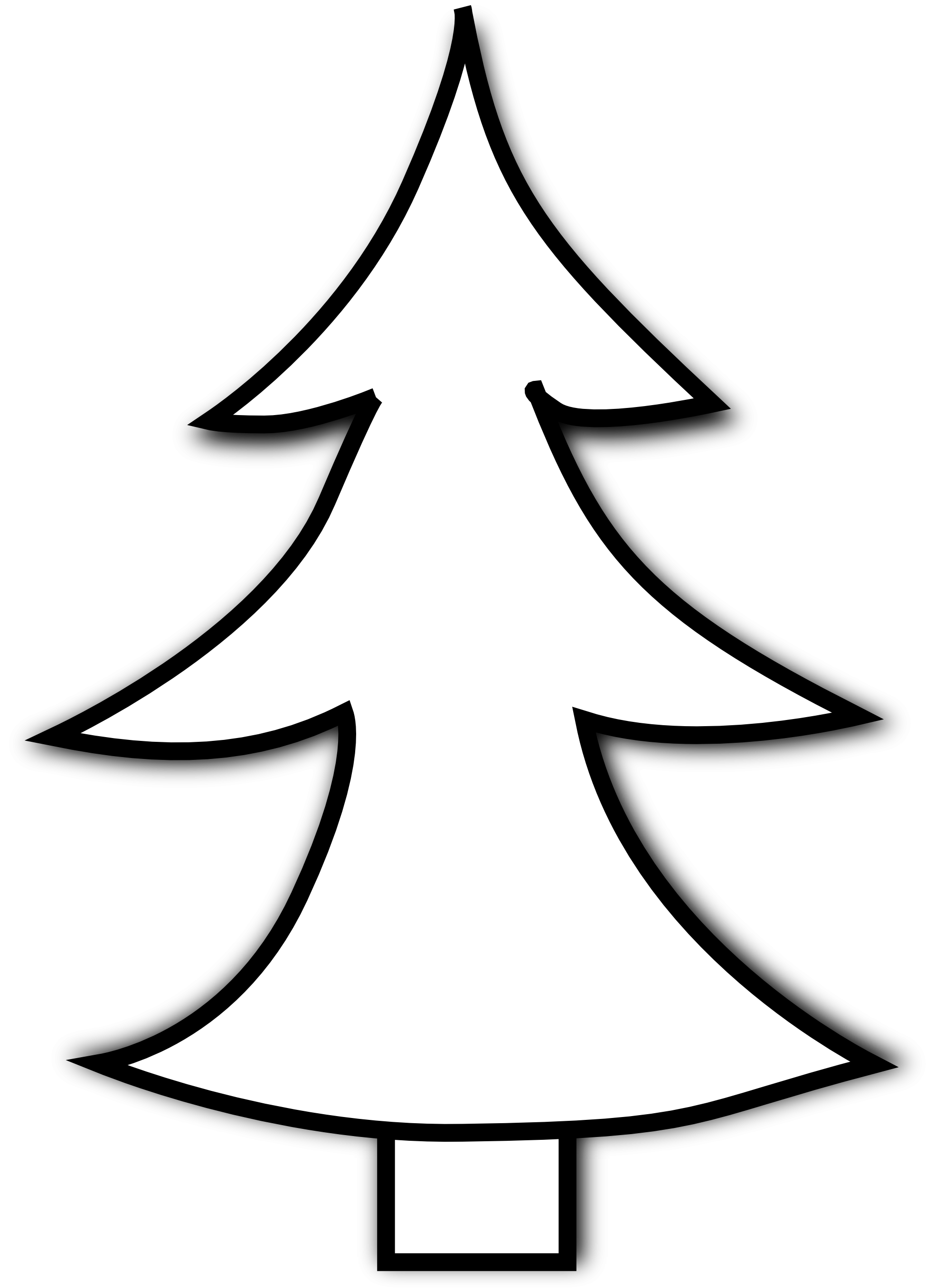 Pine Trees Clipart Black And White