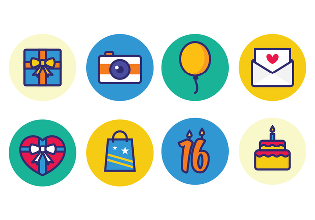 Free Birthday Icons Free Vector Download 396057 | CannyPic