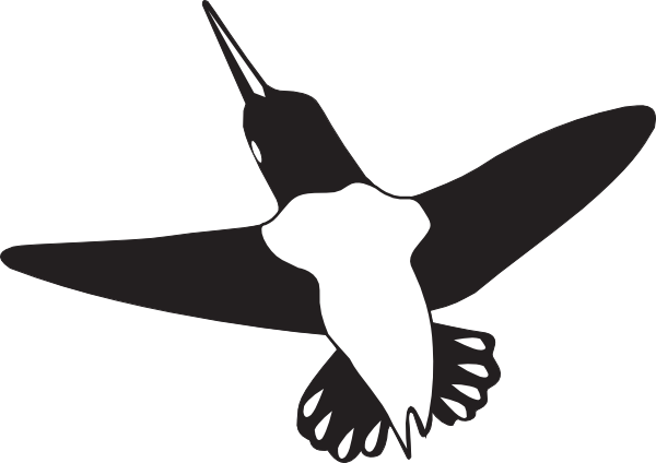 Flying Hummingbird Art Clip Art - vector clip art ...