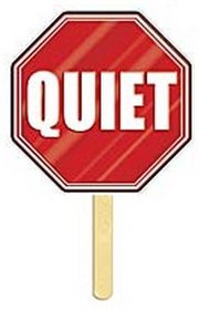 be quiet signs clip art