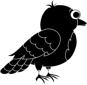 Bird Clipart Image - Cute little cartoon bird