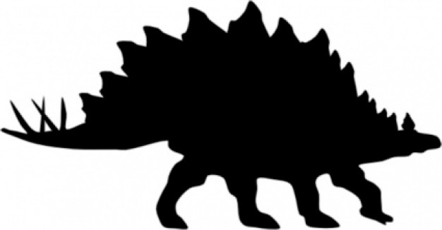 Stegosaurus Shadow clip art | Download free Vector