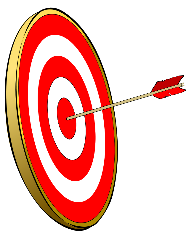 You can use this clip art of a bullseye on your archery or sports projects. Use this clip art freely on your commercial or personal projects as this clip ...