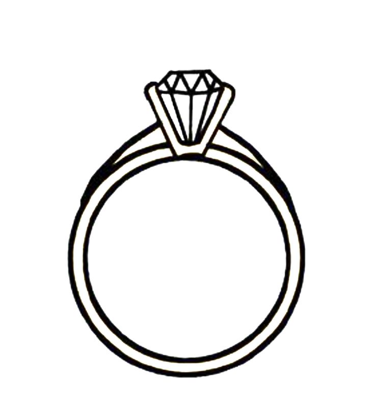 Cartoon diamond ring clipart