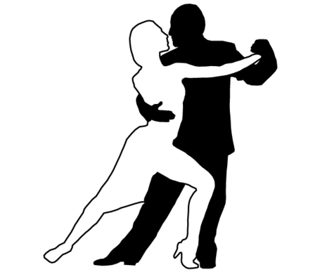 Paar tanzen Tango Silhouetten, vectors - Clipart.me