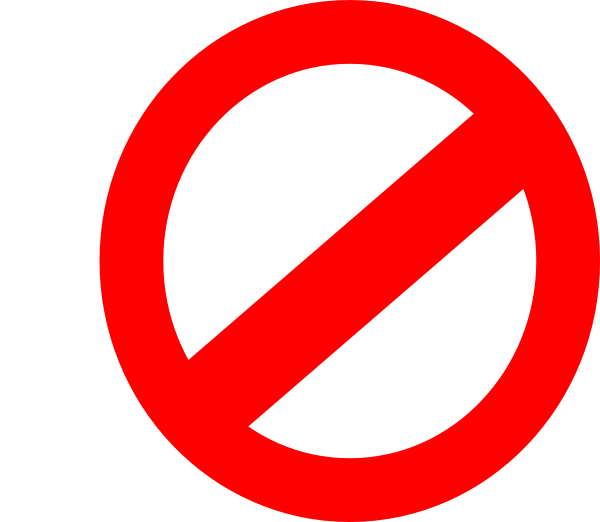 Clipart prohibited symbol