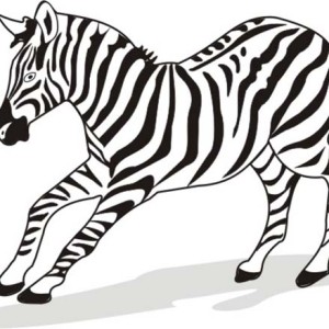 Little Sad Zebra Coloring Page | Kids Play Color