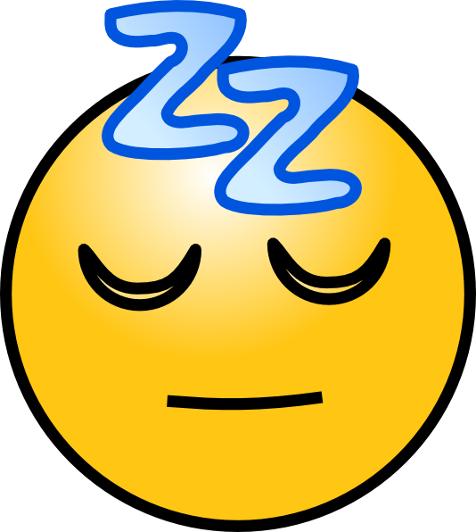 Clipart sleepy smiley