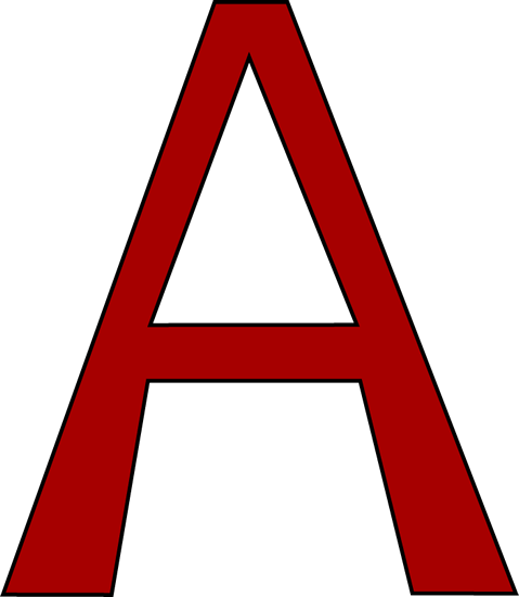 Clipart of the letter a