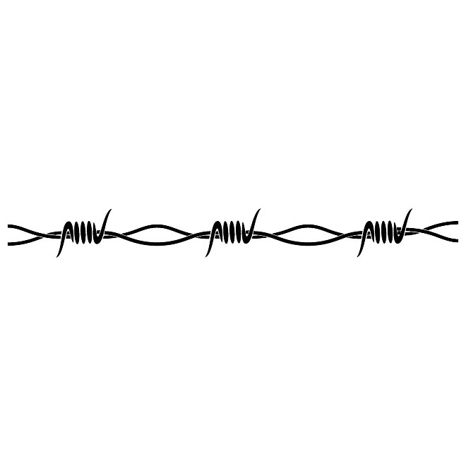 Barbed Wire Clipart Vector - ClipArt Best