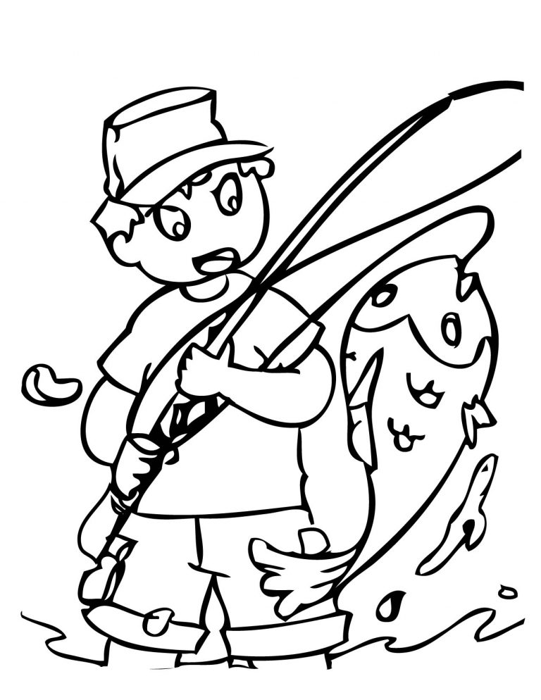 Download Fishing Coloring Pages | GuthrieMedia