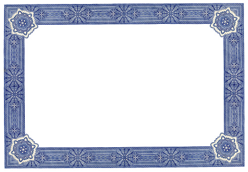 Certificate Frame Blank Blue Pictures, Images and Stock Photos ...