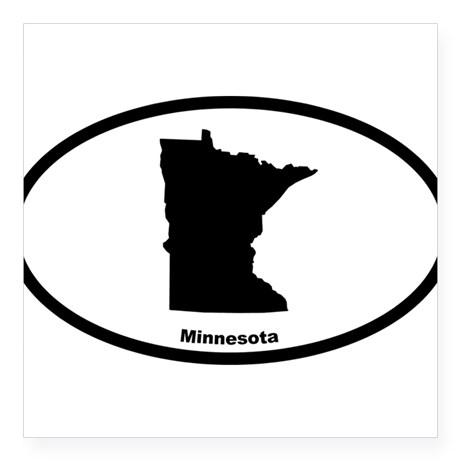 Minnesota State Outline Oval Sticker by Admin_CP9930303