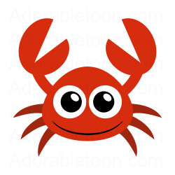 Cartoon crabs clipart