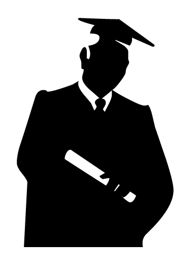 Graduation Silhouette Clipart