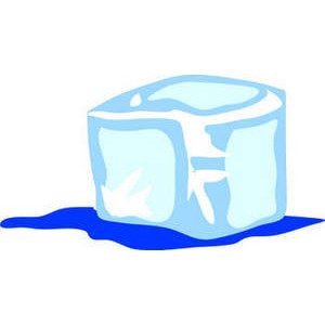 Ice cube melting clipart