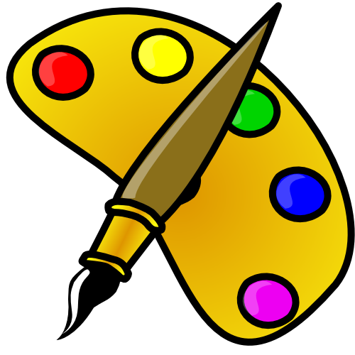 Painting tools clipart