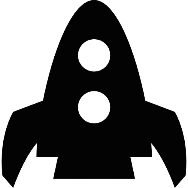 Rocket space ship with two round windows Icons | Free Download