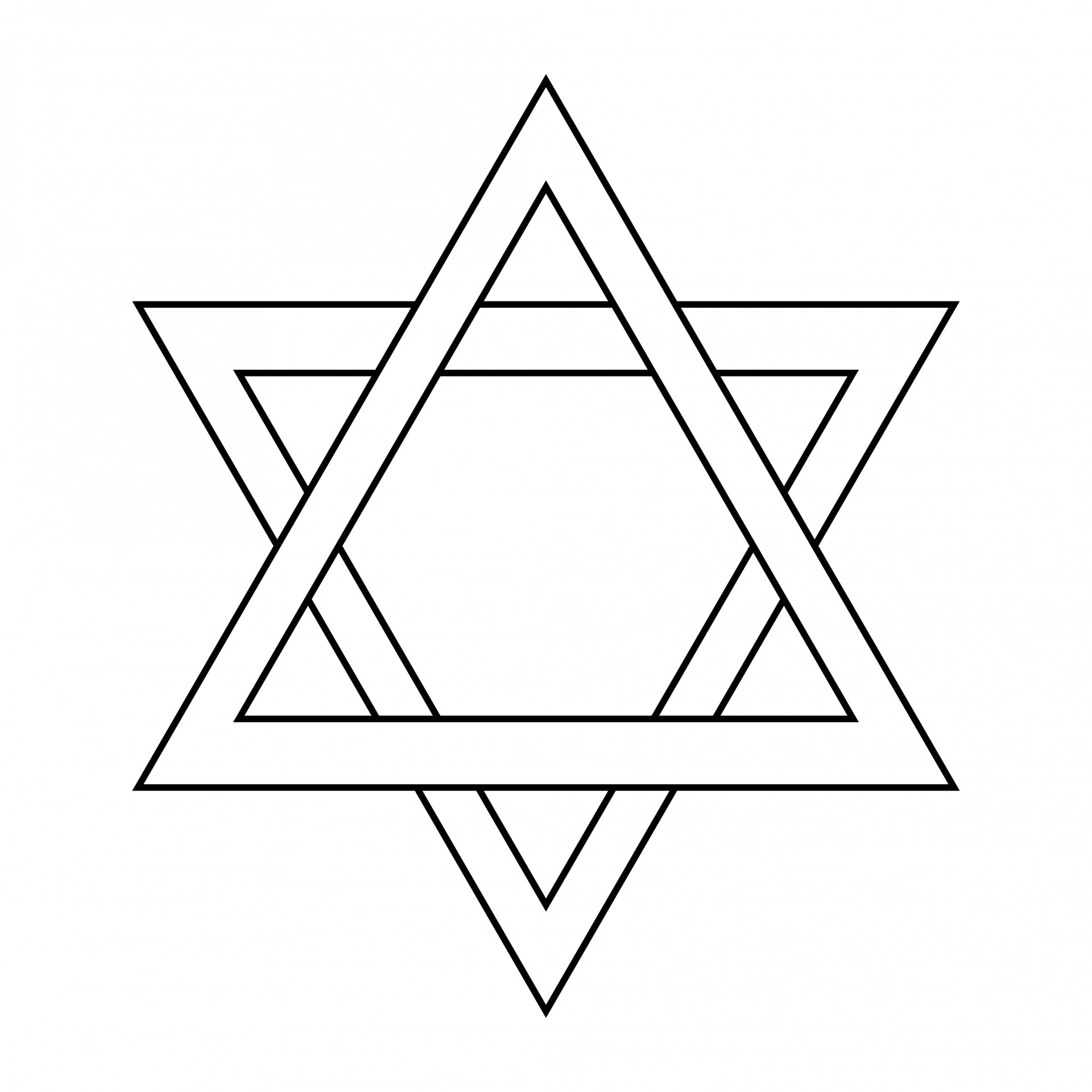 Star Of David Outline Free Stock Photo - Public Domain Pictures