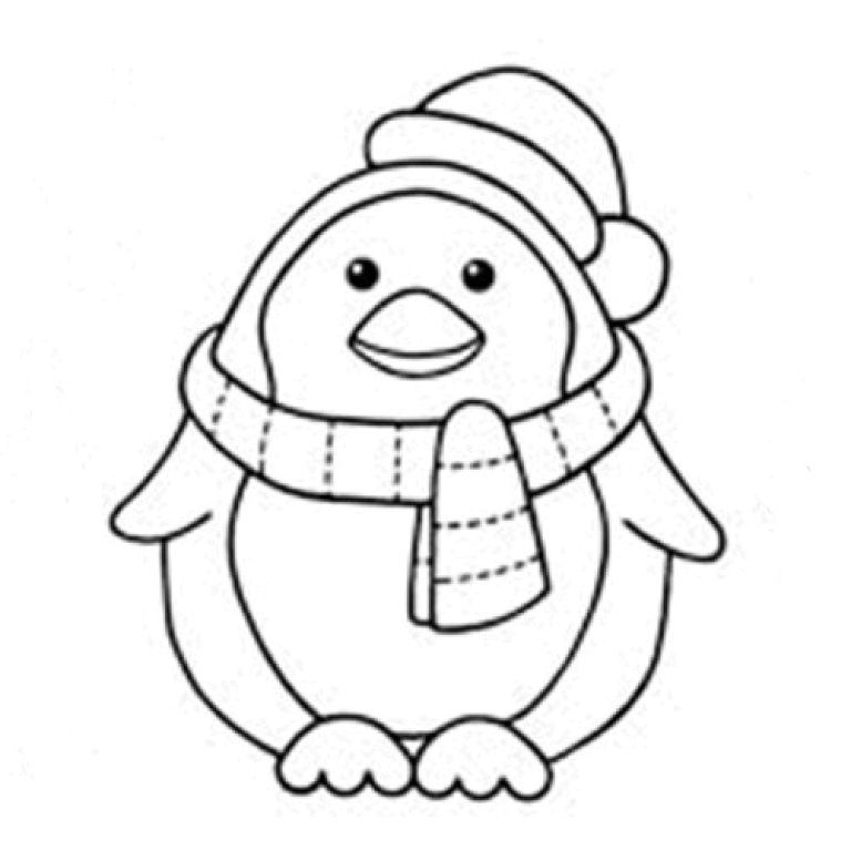 Cartoon Penguin Coloring Pages - AZ Coloring Pages