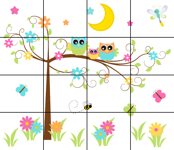 Clipart owl in tree