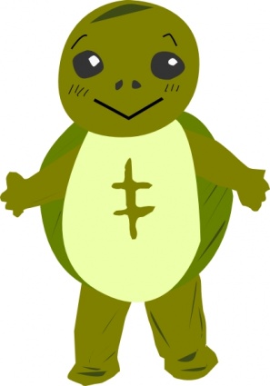 Turtle Character clip art vector, free vectors