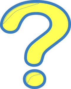 Yellow And Blue Question Mark Clip Art - vector clip ...