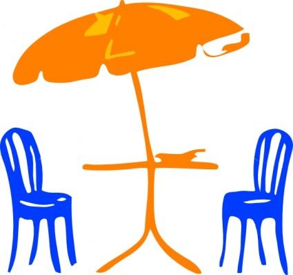 Download Seats With Umbrella clip art Vector Free