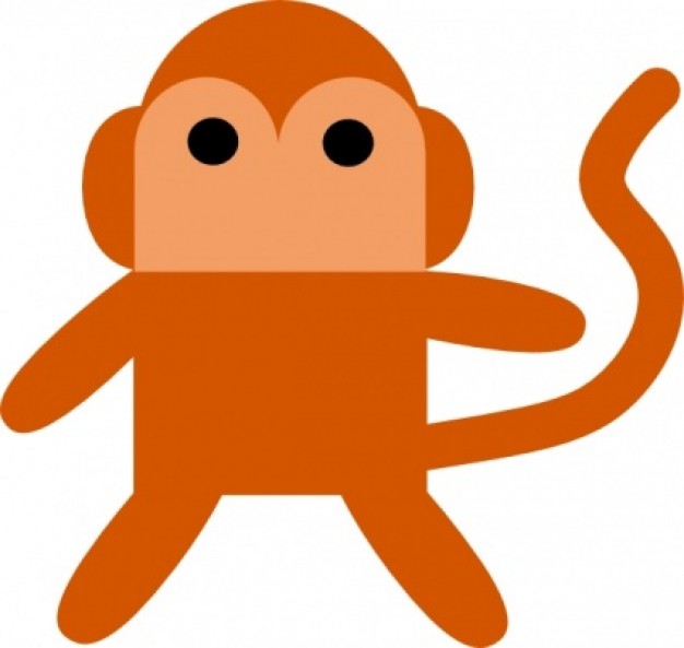Cheeky Monkey clip art | Download free Vector