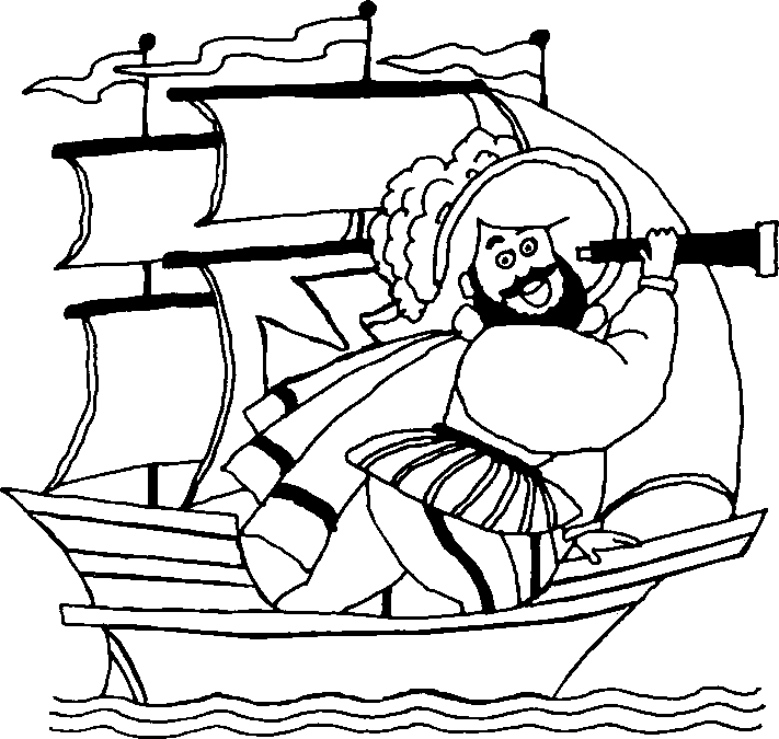 Columbus Day Coloring Pages | Coloring Kids