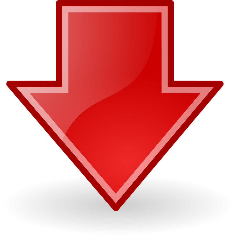 Red Downward Arrow - ClipArt Best