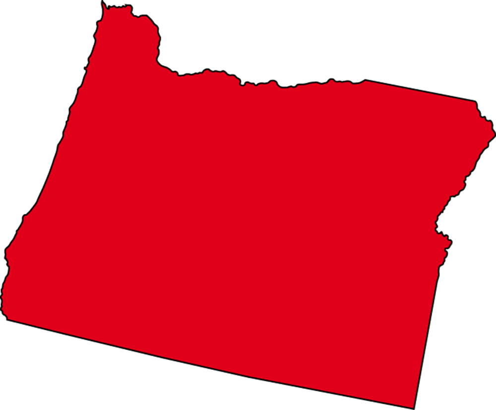 Oregon Map with cities - blank outline map of Oregon- - ClipArt Best