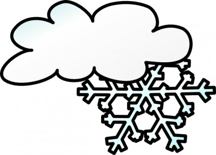 Winter Cloud Snow Flake clip art Vector clip art - Free vector for ...