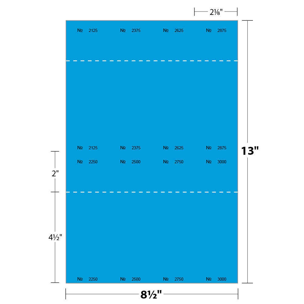 Blank Raffle Ticket - Ocean Blue - Cover | Blanks/