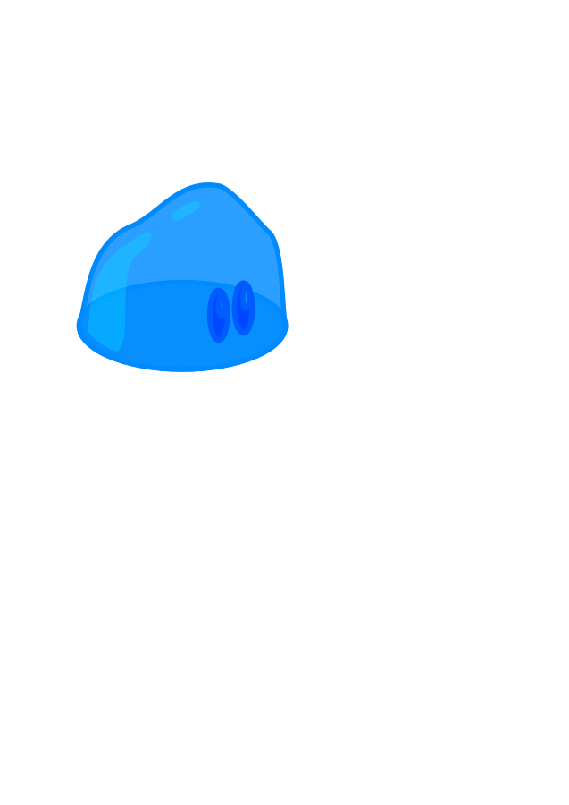 Blue Slime SVG Vector file, vector clip art svg file