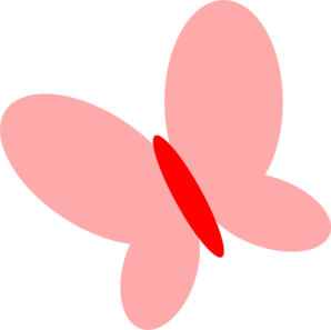 Pink Red Butterfly clip art - vector clip art online, royalty free ...