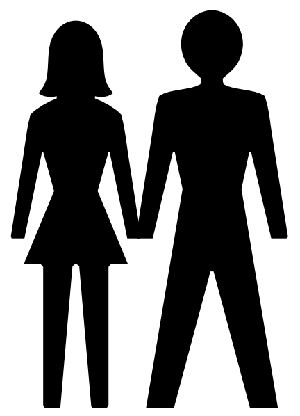 Man And Woman Icon clip art - vector clip art online, royalty free ...
