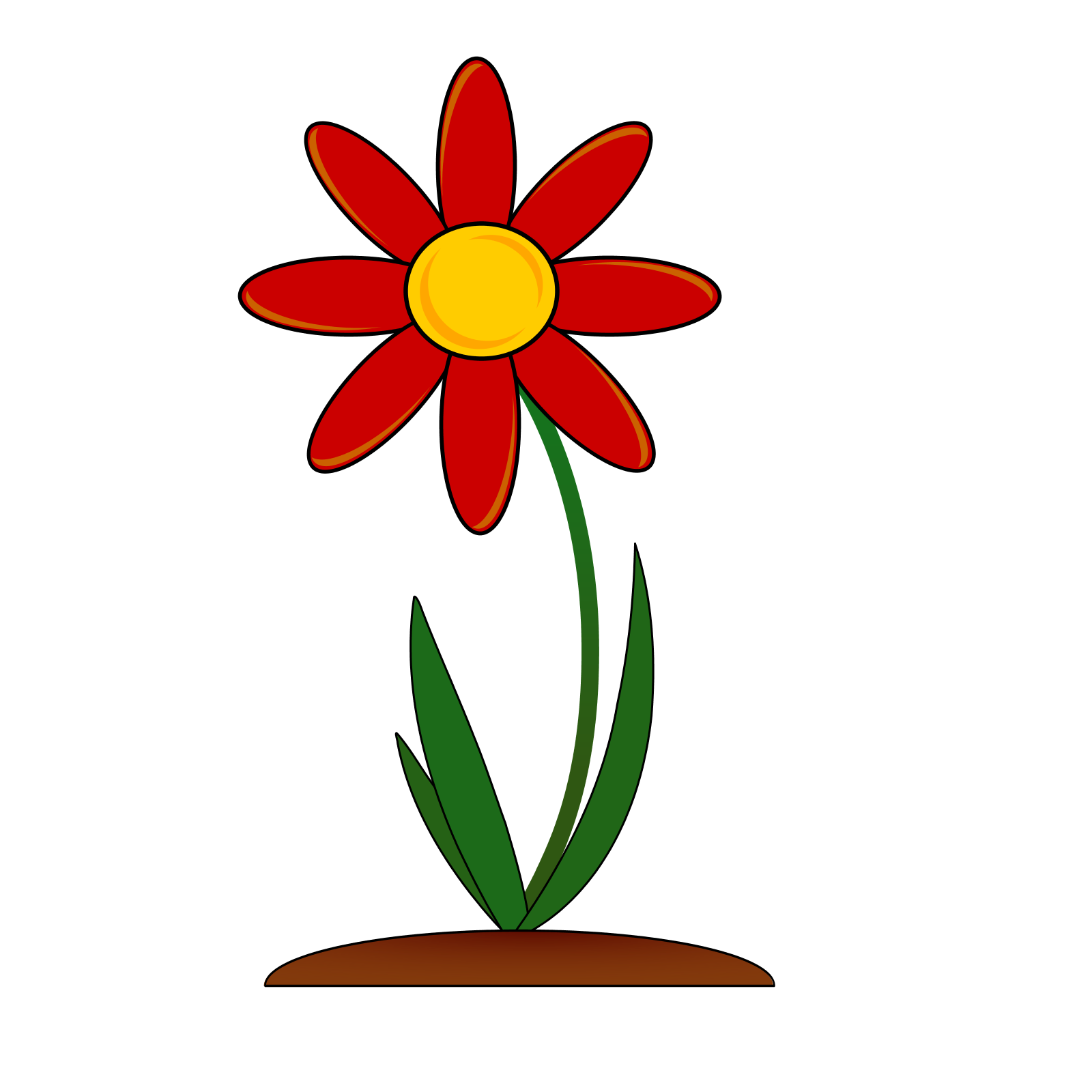 xochi red flower SVG