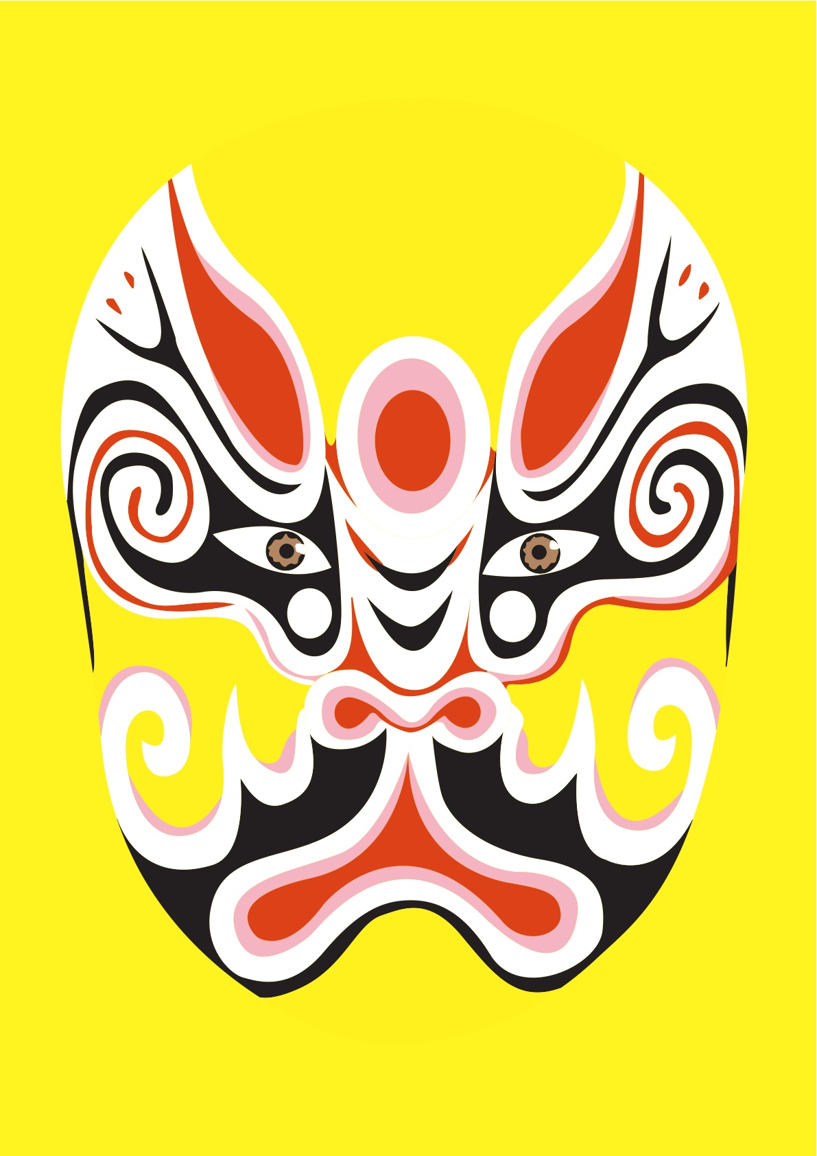 Chinese Theater Masks - ClipArt Best